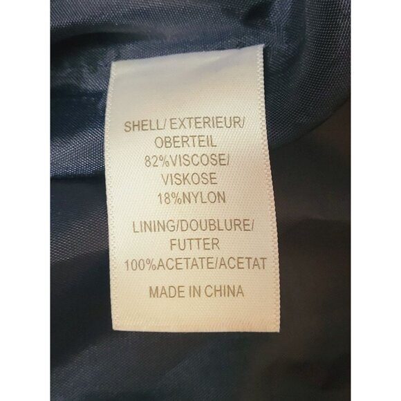 Adrianna Papell Embroidered Blue and Cream Floral Dress Size 6 - Picture 11 of 11